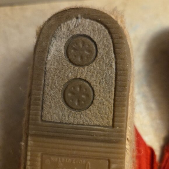 Size 9M Red Life Stride Slides Wedges BLOOM Flower Shoes - Picture 11 of 11